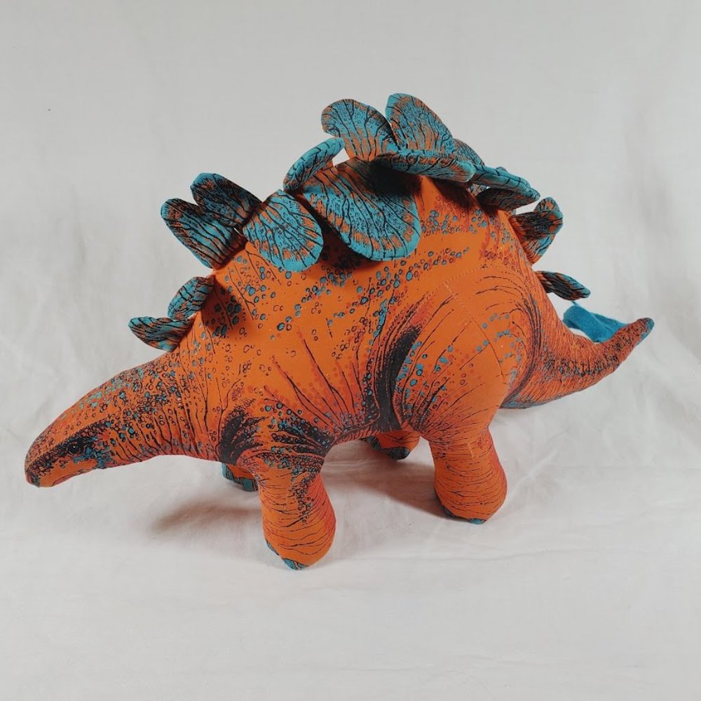 Vintage Applause Stegosaurus Plush Stuffed Animal Determined Productions 19"